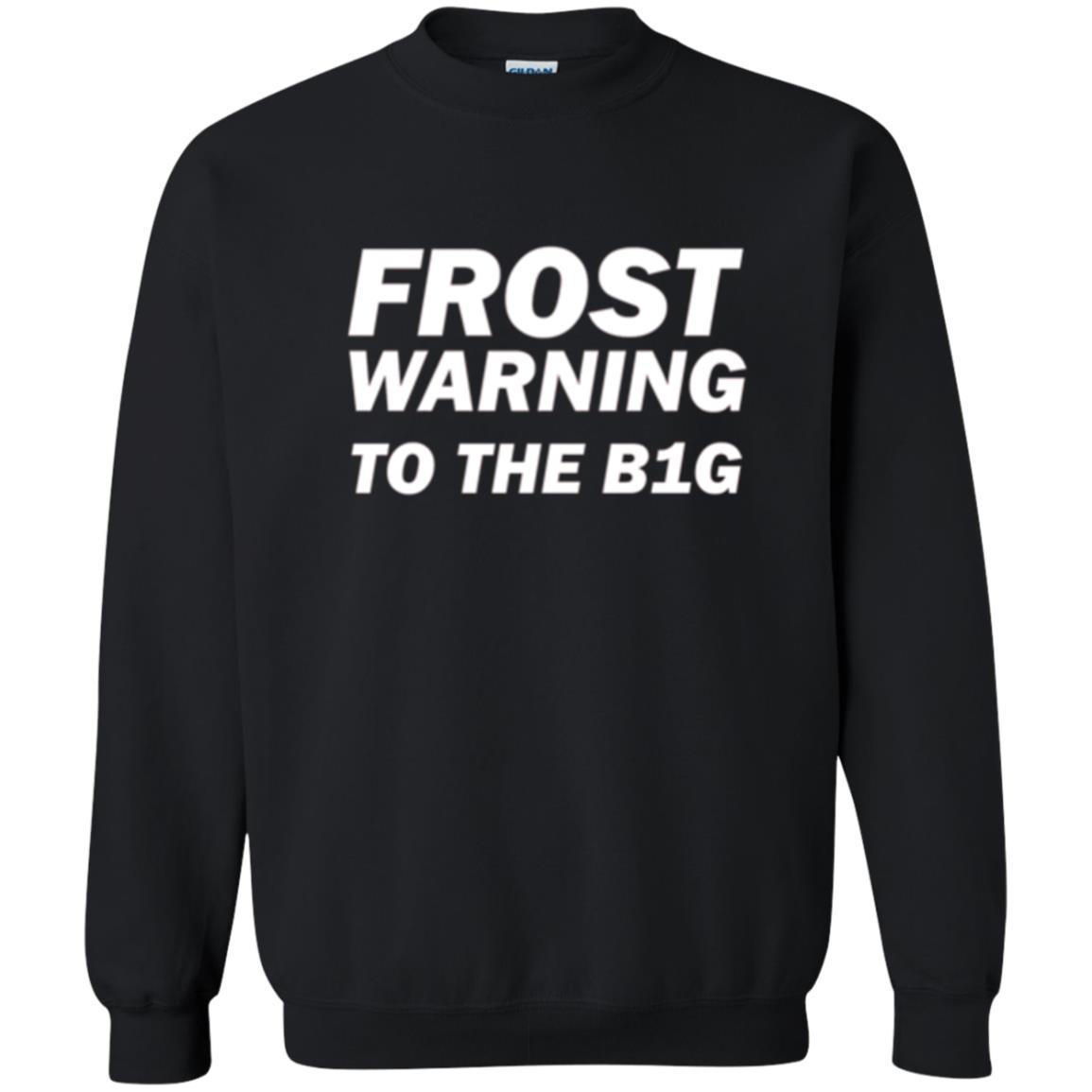 Frost Warning Nebraska T-shirt Black