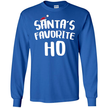 Christmas T-shirt Santa_s Favorite Ho Royal