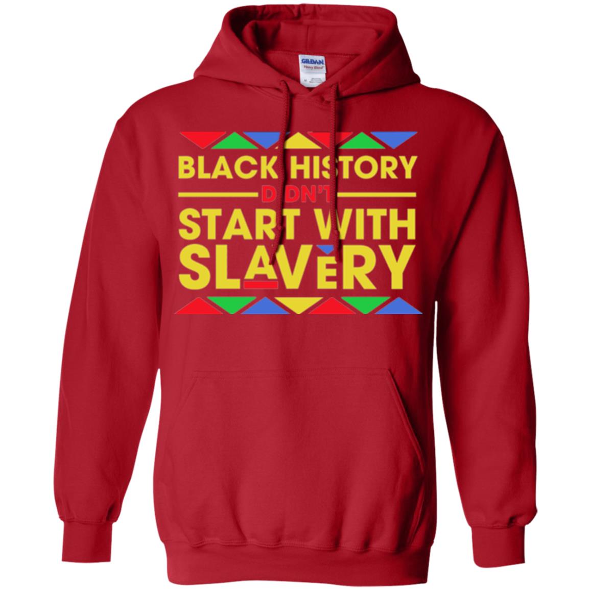 Black History Didn_t Start With Slavery T-shirt Human Rights Red