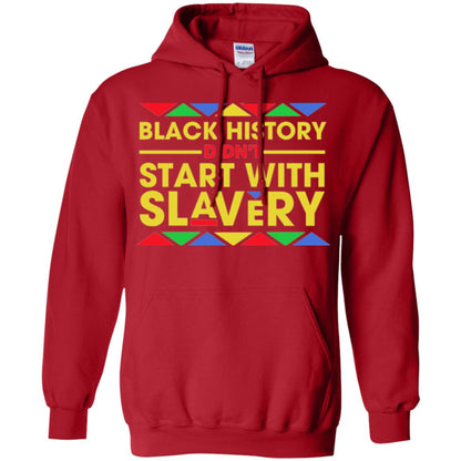 Black History Didn_t Start With Slavery T-shirt Human Rights Red