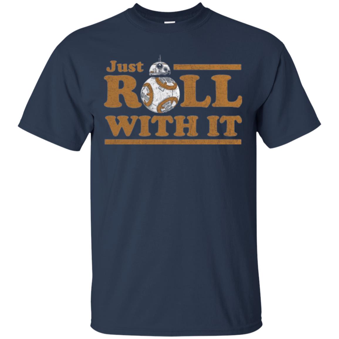 Movie T-shirt Just Roll With You Navy