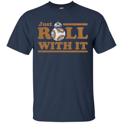 Movie T-shirt Just Roll With You Navy