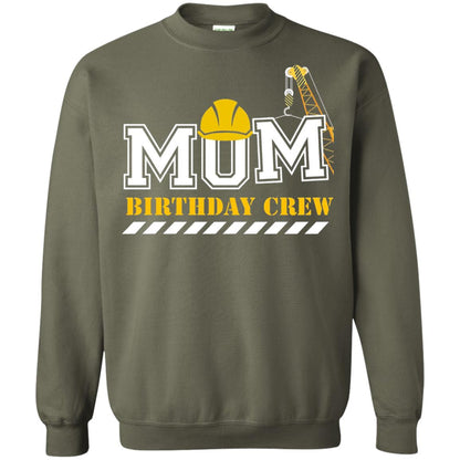 Mom Birthday Crew Mommy T-shirt Military Green