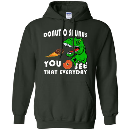 Donut O Saurus You O See That Everyday Donut Saurus Shirt Forest Green