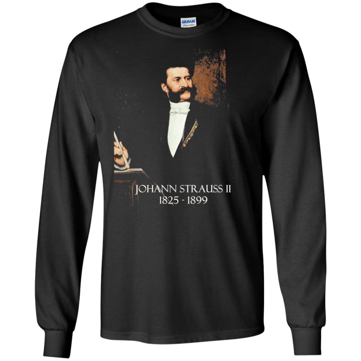 Musician T-shirt Johann Strauss Ii Black