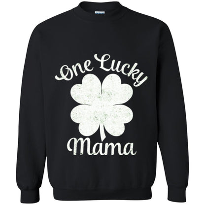 One Lucky Shamrock Mama St. Patrick's Day T-shirt Black