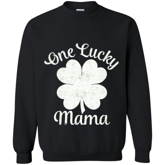 One Lucky Shamrock Mama St. Patrick's Day T-shirt Black