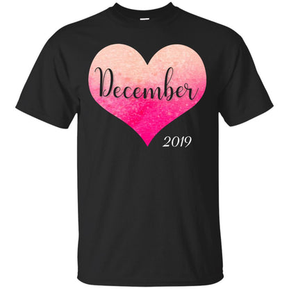 Pregnancy Reveal Announcement Party December 2019 Shirt Black