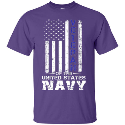 Us Navy Veteran T-shirt Purple