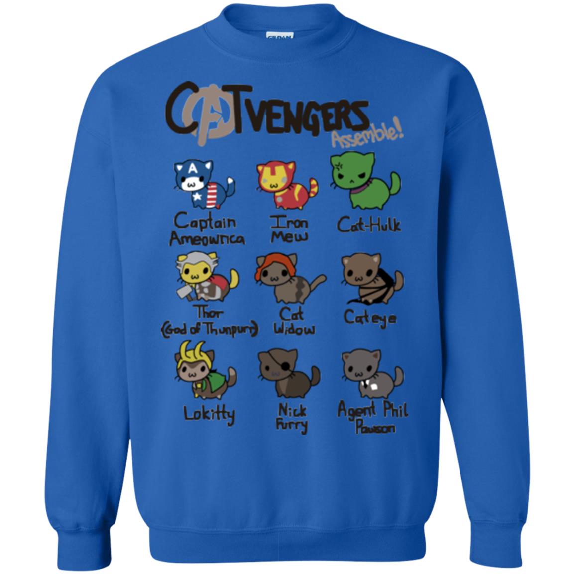 Catvengers Cat Lover Shirt Royal