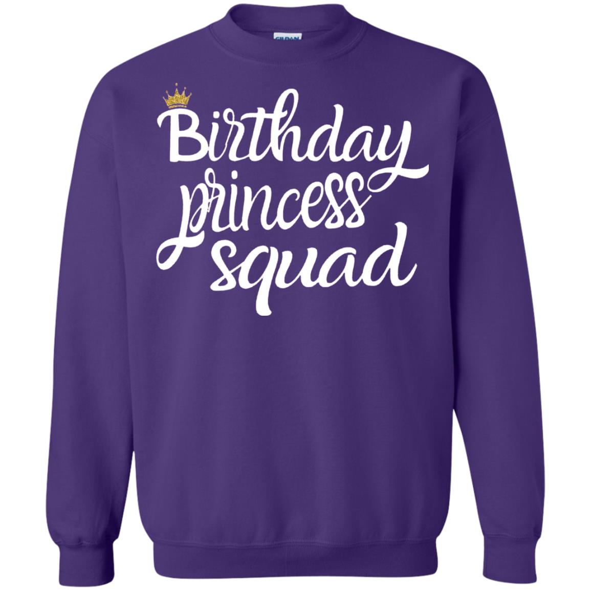 Birthday T-shirt Princess Squad Purple
