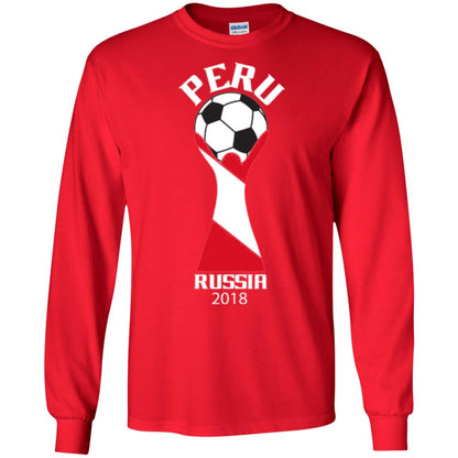 Football Lovers T-shirt Peru Russia 2108 Red