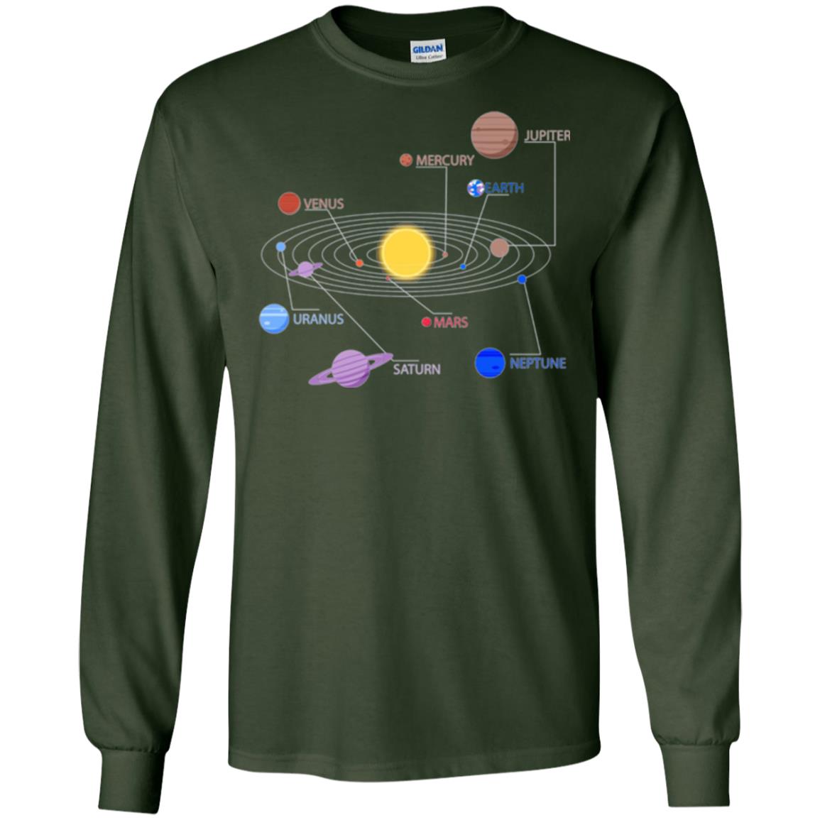 Solar System T-shirt Forest Green