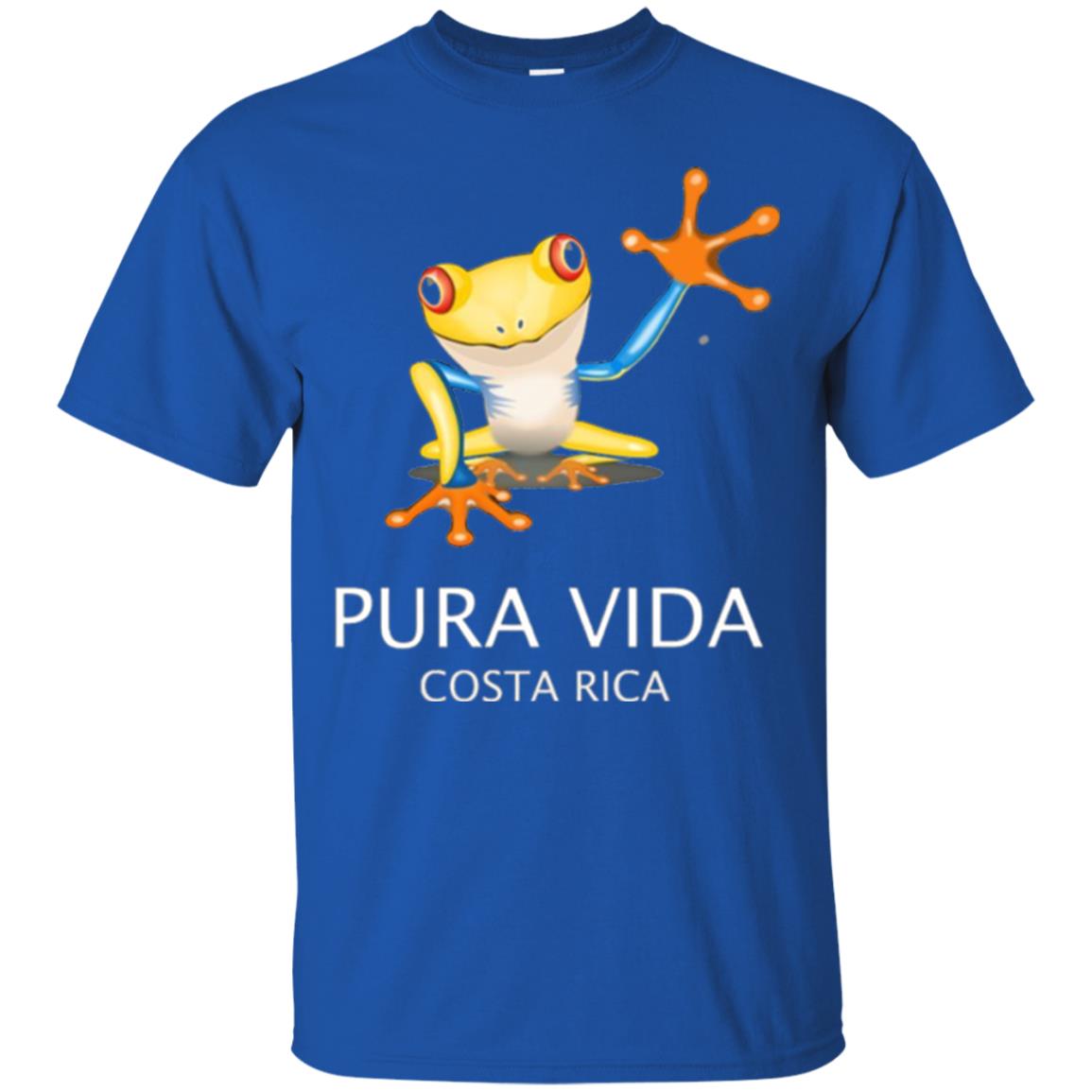 Tree Frog T-shirt Pura Vida Costa Rica T-shirt Royal