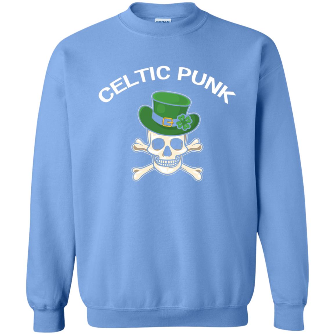 Celtic Punk Rock Irish St. Patrick_s Day T-shirt Carolina Blue