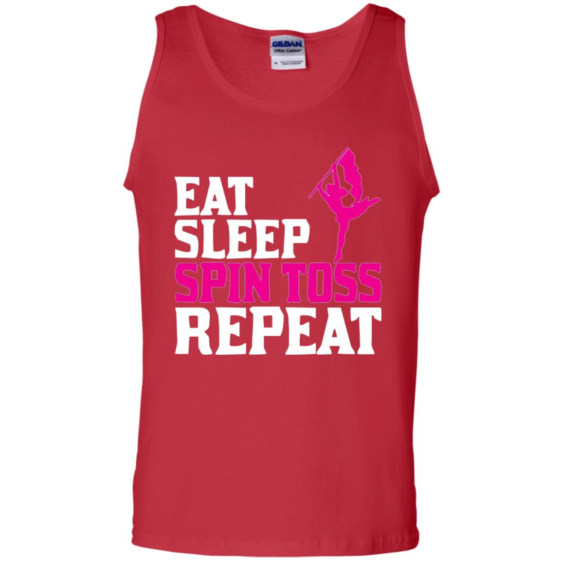 Eat Sleep Spin Toss Repeat Color Guard T-shirt Red