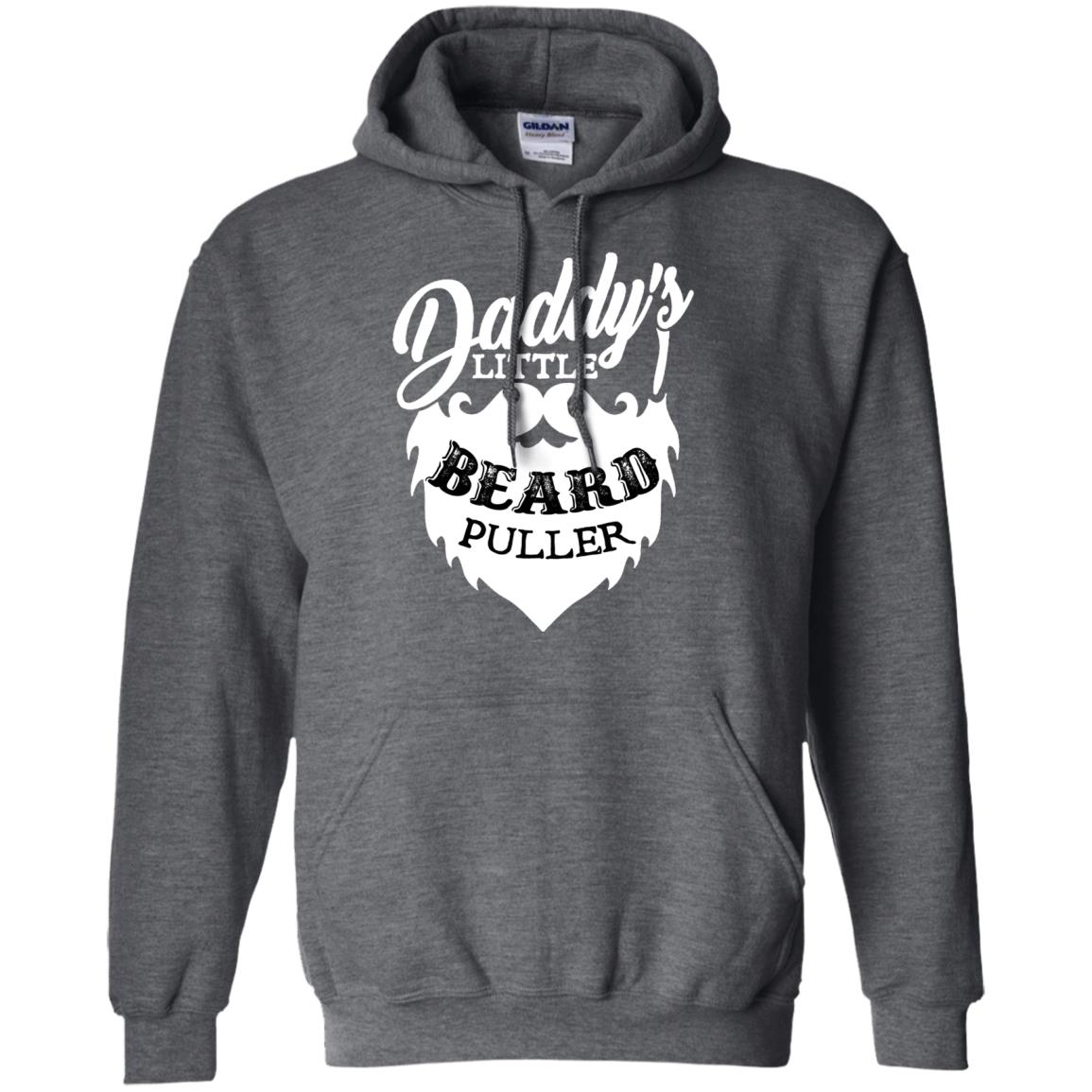Daddy's Little Beard Puller Kid Shirt Dark Heather