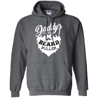 Daddy's Little Beard Puller Kid Shirt Dark Heather