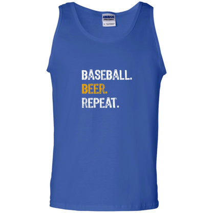 Baseball Beer Repeat Baseball Lover T-shirt Royal