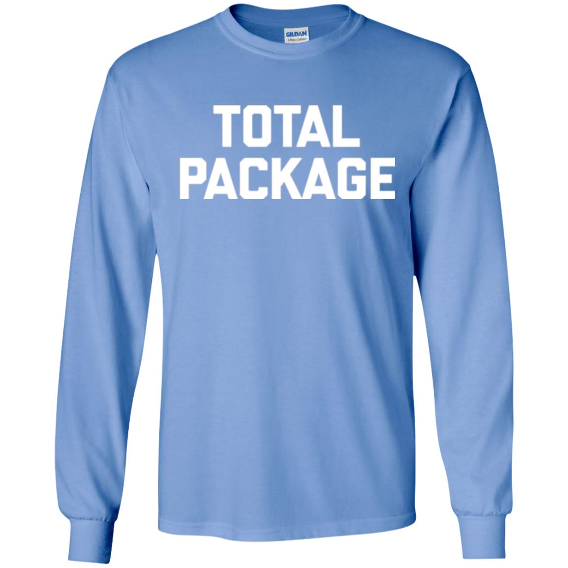 Novelty Humor T-shirt Total Package Carolina Blue