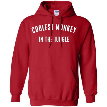 Monkey T-shirt Coolest Monkey In The Jungle Red
