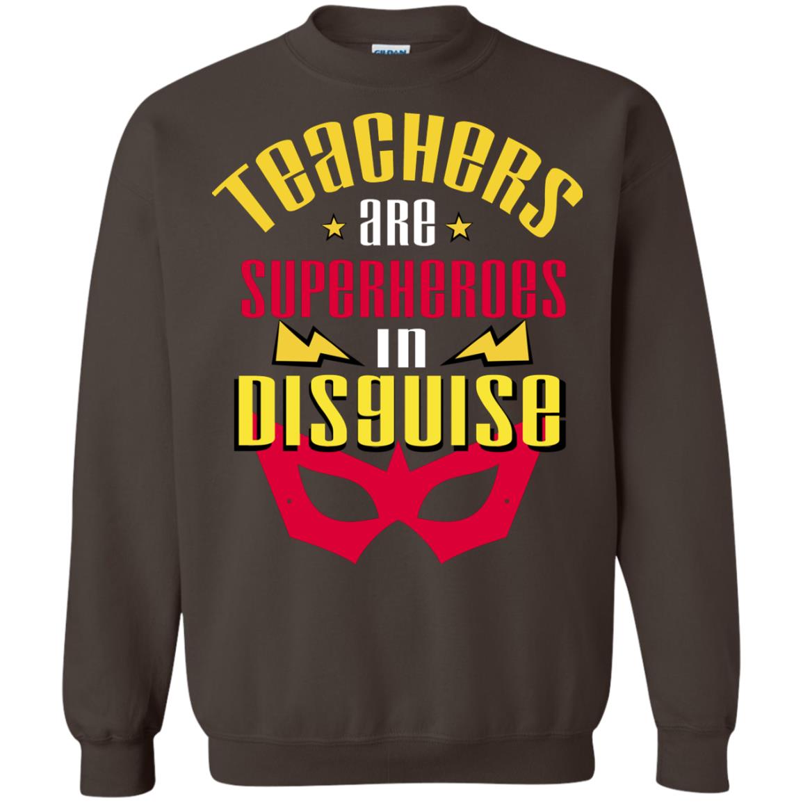 Teachers Are Superheroes In Disguise Movie Fan T-shirt Dark Chocolate