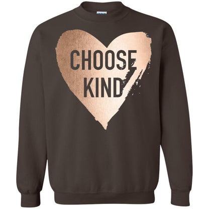 Choose Kind Anti Bullying Rose Gold T-shirt Dark Chocolate