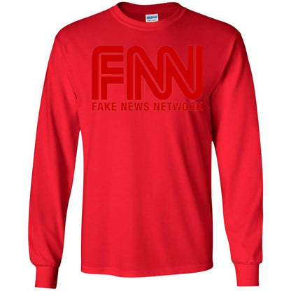 Anti Trump T-shirt Fnn Fake News Network T-shirt Red