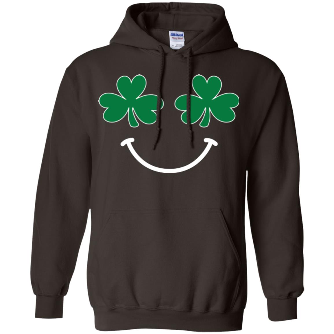 Saint Patrick's Day T-shirt Smiling Shamrocks Dark Chocolate
