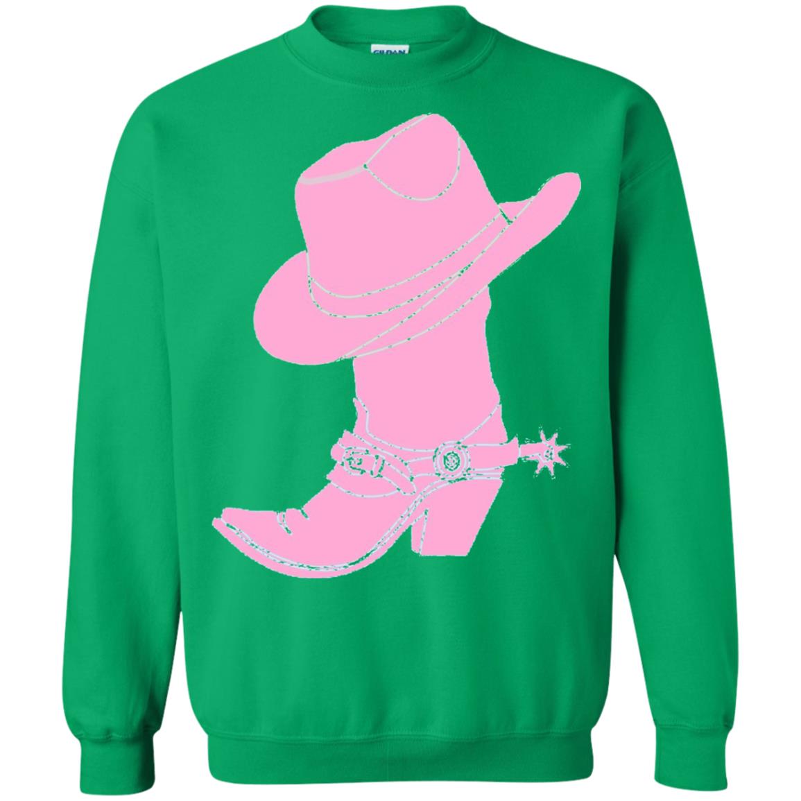 Cowgirl Boots Western Wear T-shirt Irish Green