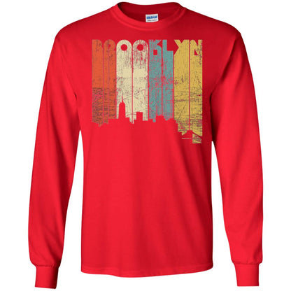 Brooklyn City New York State Vintage T-shirt Red