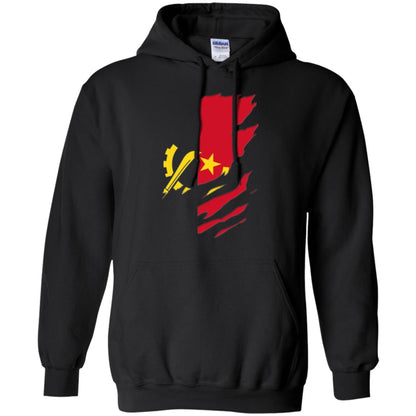 Super Angola Flag T-shirt Black