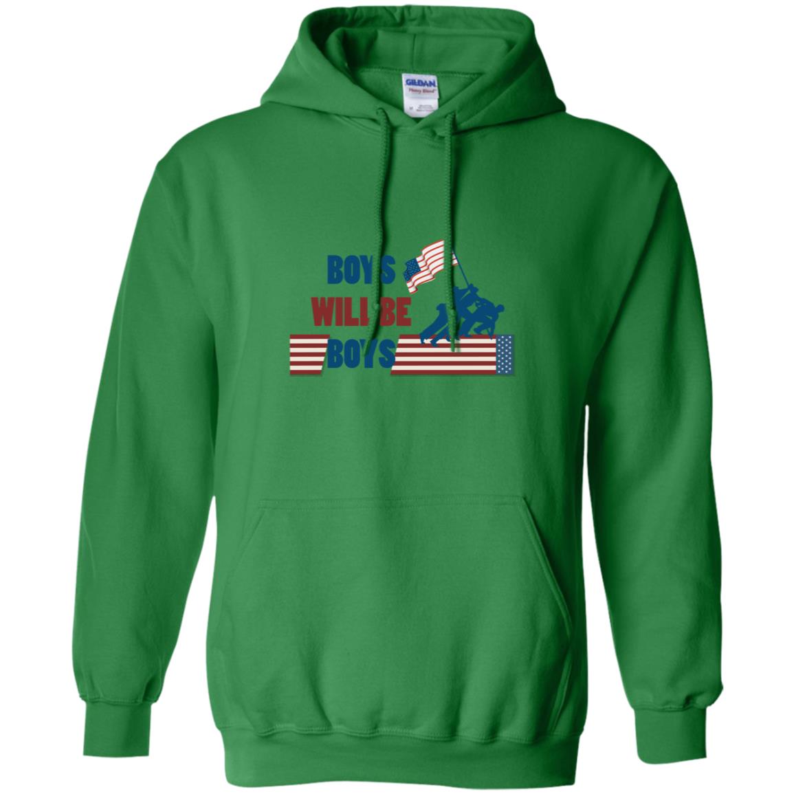 Boys Will Be Boys Military Shirt Irish Green