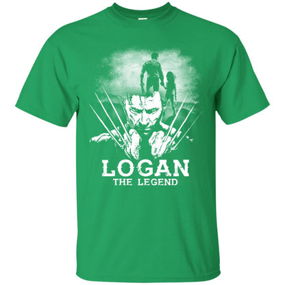 Logan The Legend Wolverine Fan T-shirt Irish Green