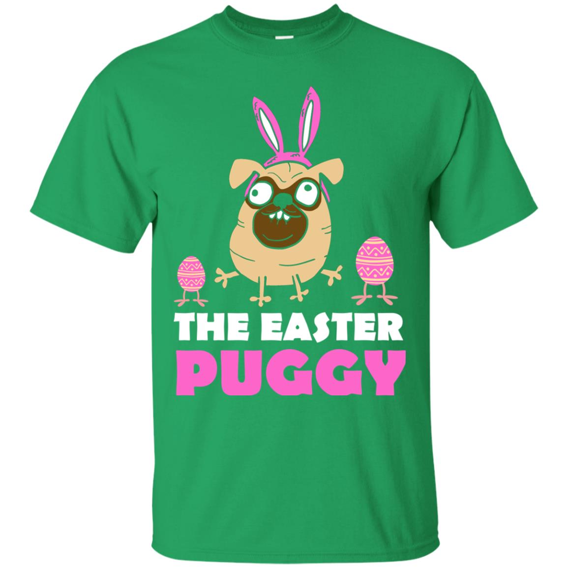 The Easter Puggy Cool Dog T-shirt For Easter Holiday Irish Green