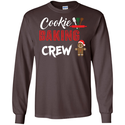 Christmas T-Shirt Cookie Baking Crew Dark Chocolate