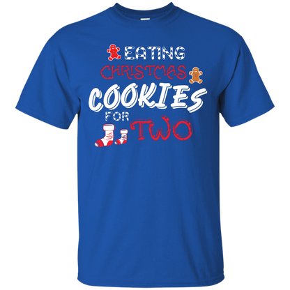 Christmas T-shirt Eating Christmas Cookies For Two Royal