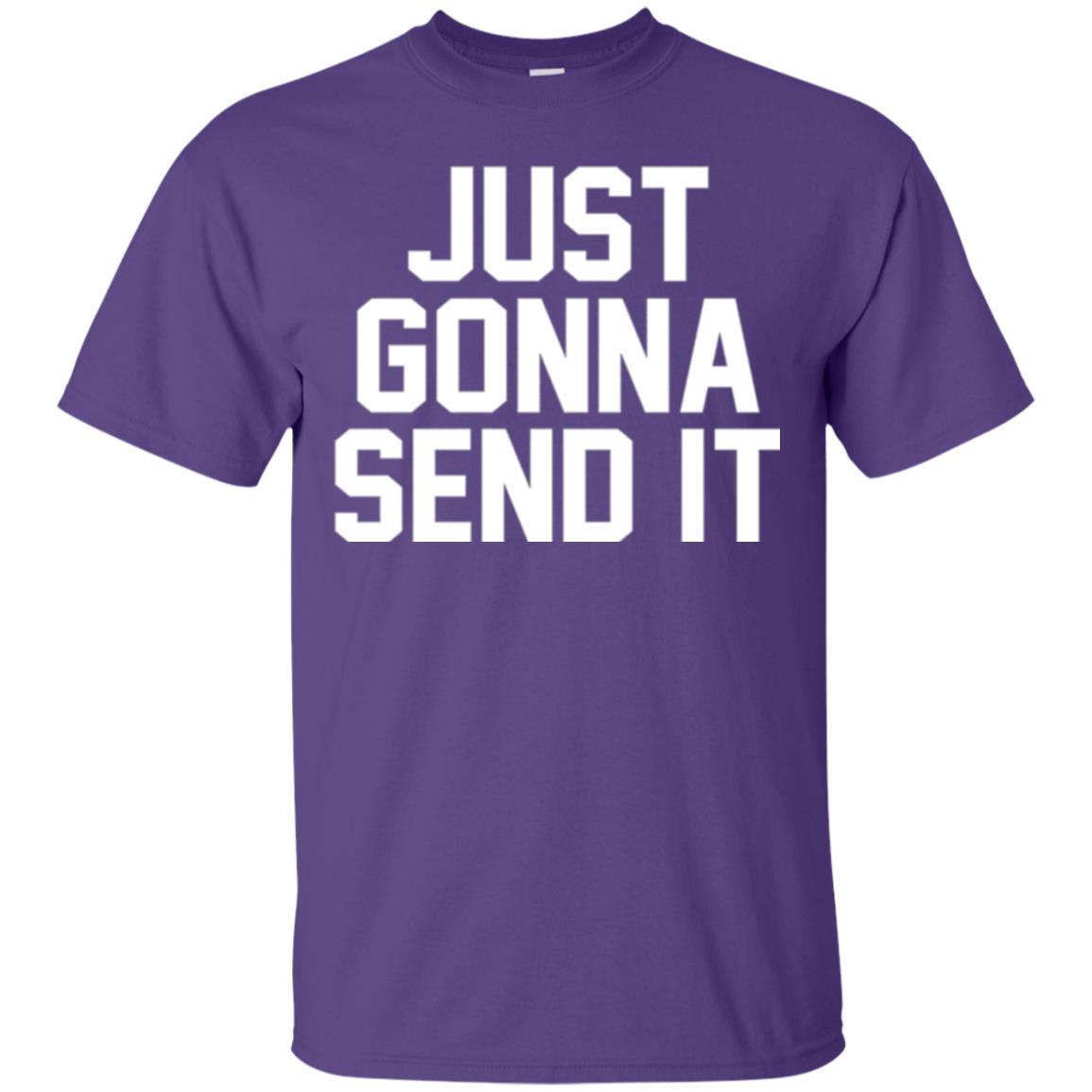 Just Gonna Send It America T-shirt Purple