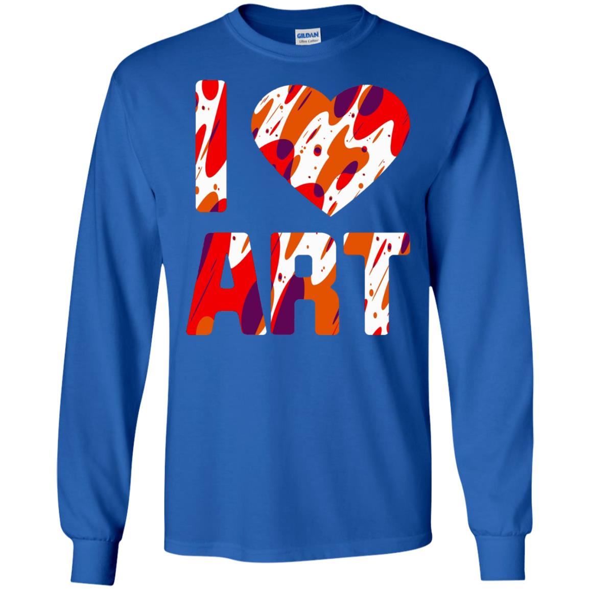 Artist T-shirt I Love Art Royal