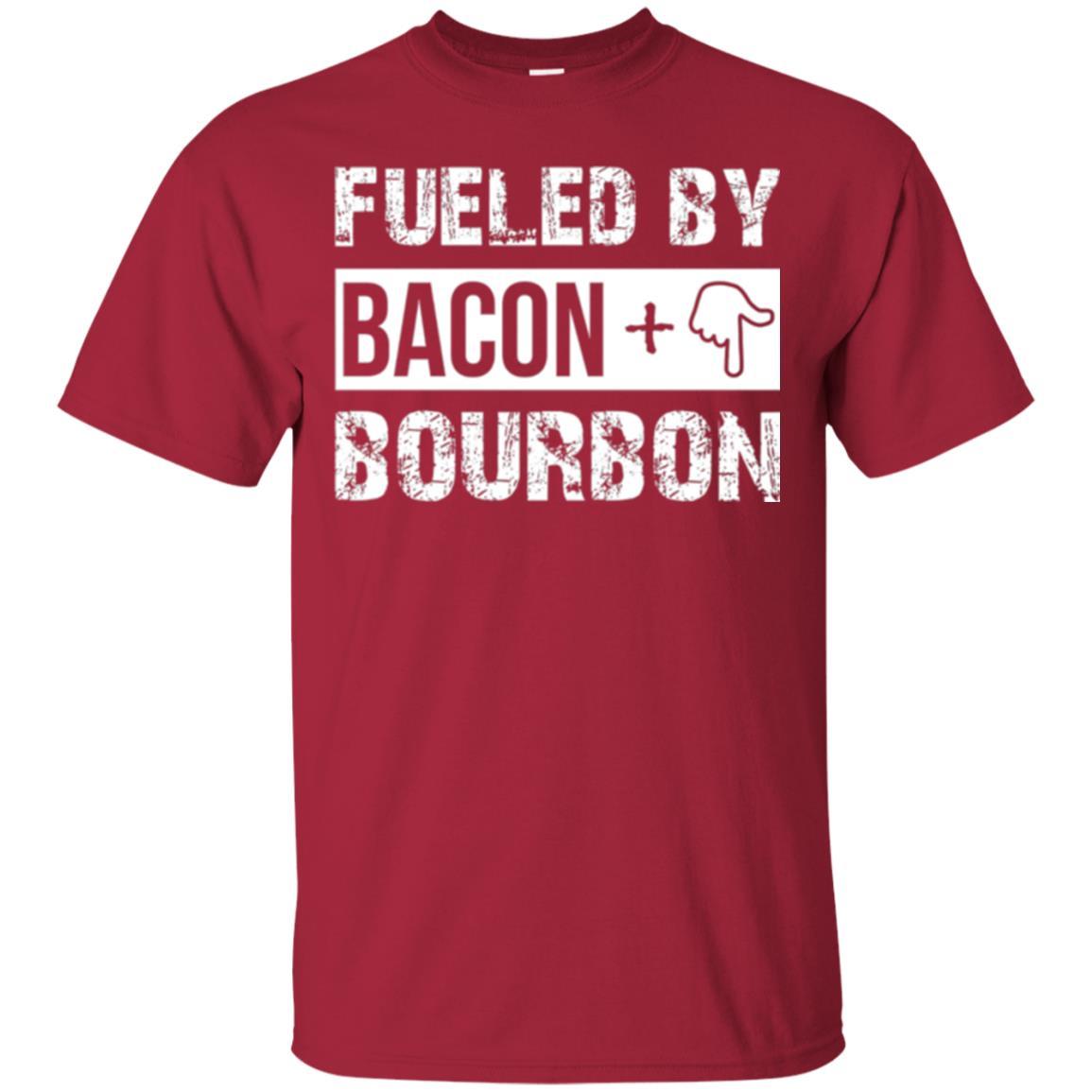 Whisky T-shirt Fueled By Bacon And Bourbon Cardinal