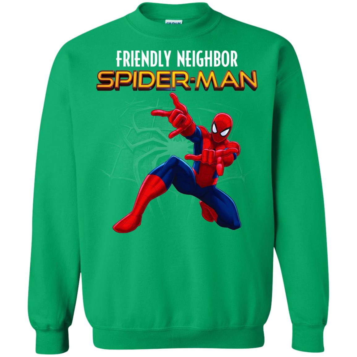 Friendly Neighbor Spider Man Movie Fan T-shirt Irish Green