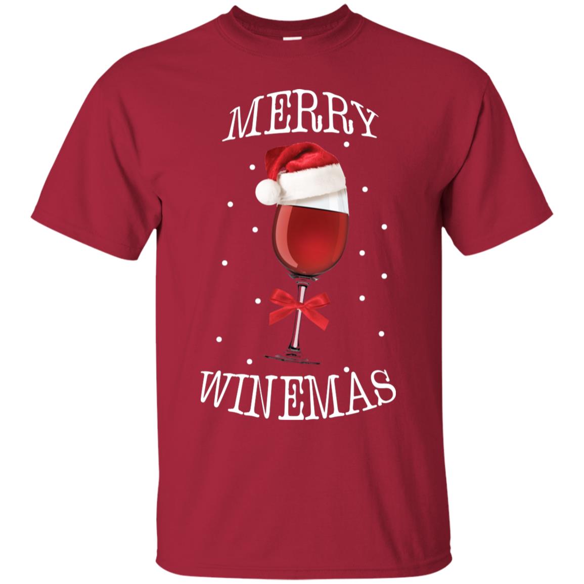 Merry Wine-mas X-mas Wine Drinking Lovers Gift Shirt Cardinal