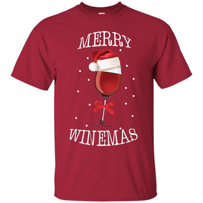 Merry Wine-mas X-mas Wine Drinking Lovers Gift Shirt Cardinal