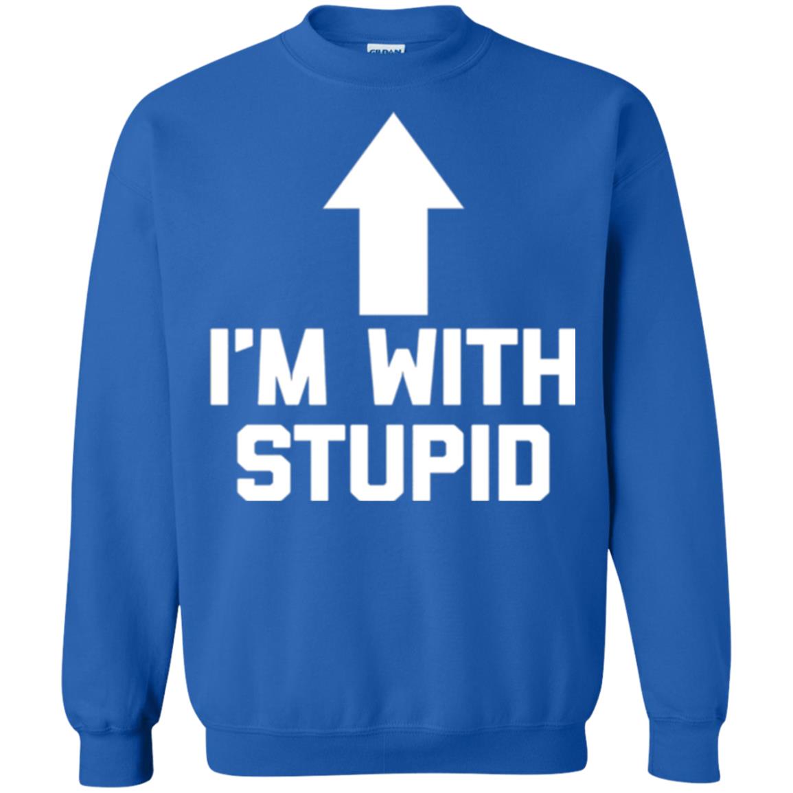 Im With Stupid T-shirt Royal