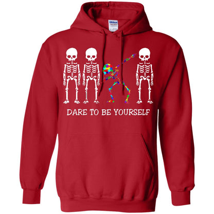 Dare To Be Yourself Autism Awareness T-shirt Red