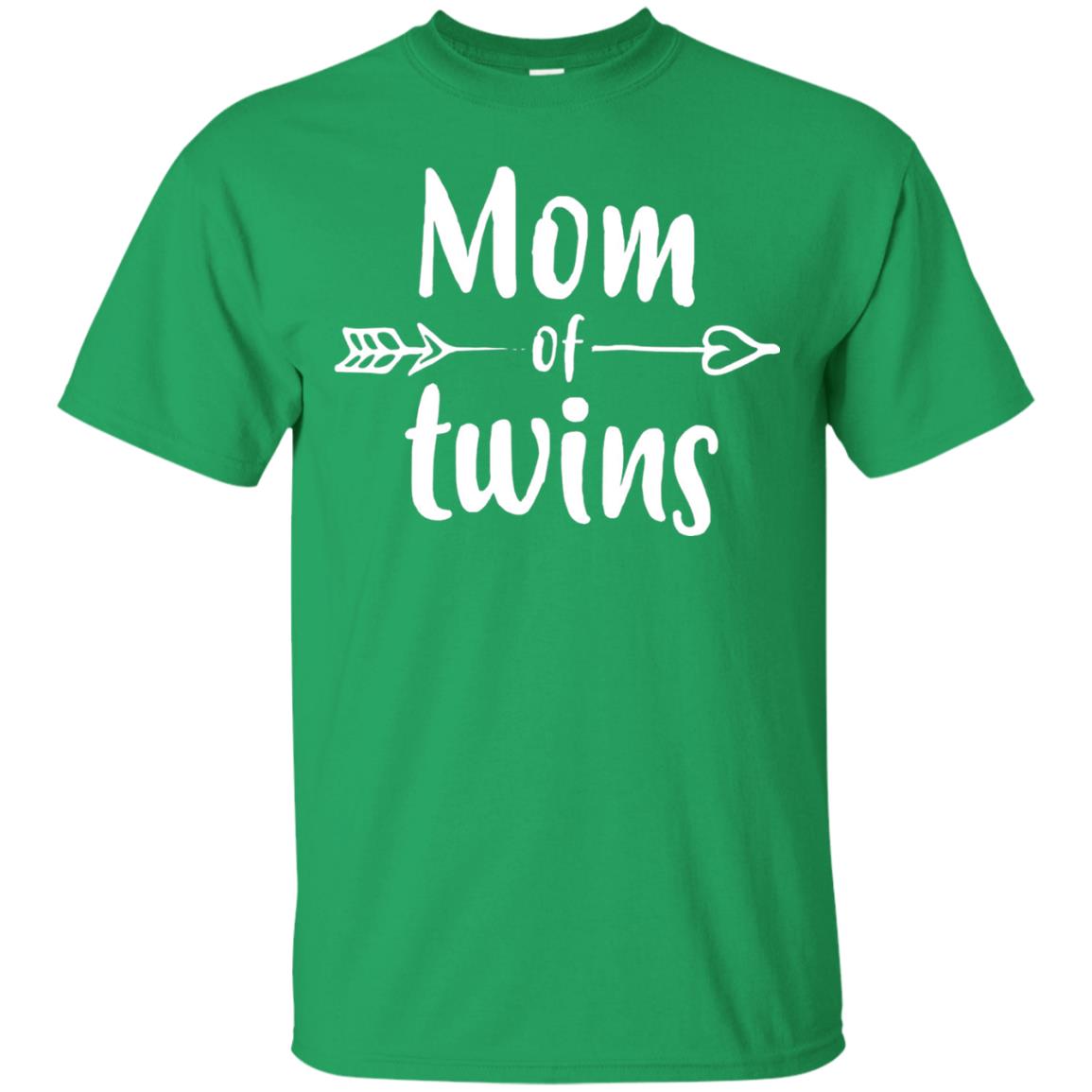 Mom Of Twins Mother's Day Mommy T-shirt Irish Green