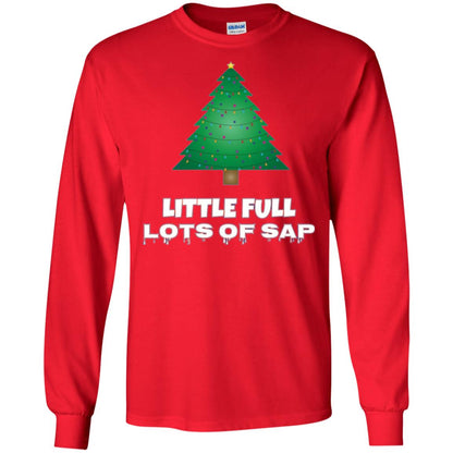 Christmas T-shirt Little Full Lots Of Sap Red