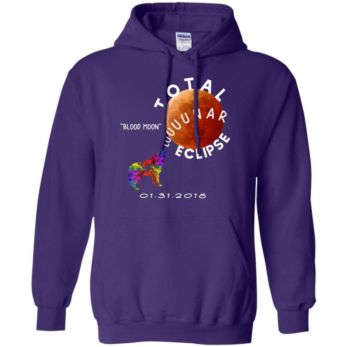 Best Total Lunar Eclipse Shirt 2018 Blood Moon T-shirt Purple
