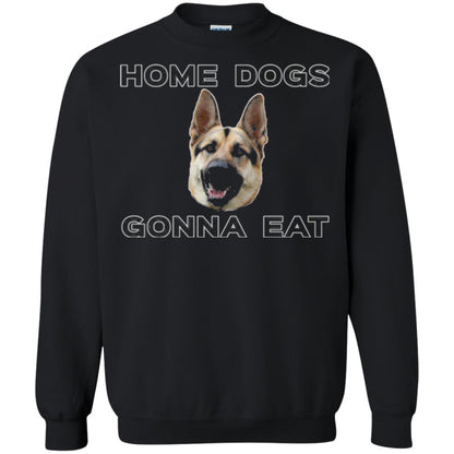 Dog Lover T-shirt Home Dogs Gonna Eat T-shirt Black
