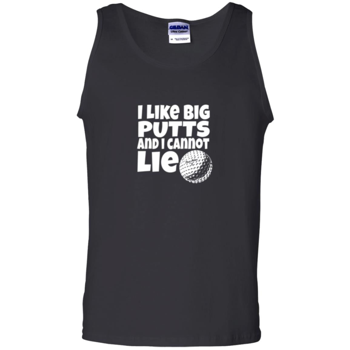 Golf Lover T-shirt I Like Big Putts And I Cannot Lie Black